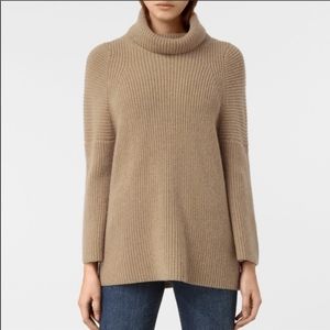 EUC All Saints Jago Roll Neck Sweater, Size Extra Small